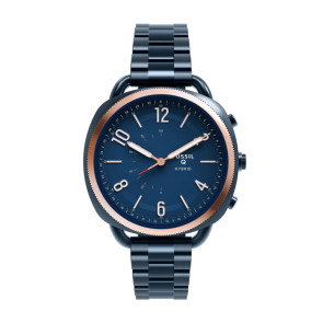 Watch strap Fossil FTW1203 Stainless steel Blue 22mm